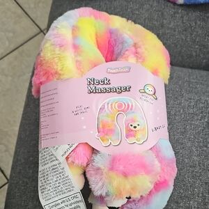 HealthTouch Rainbow Plush Neck Massager - Multicolor